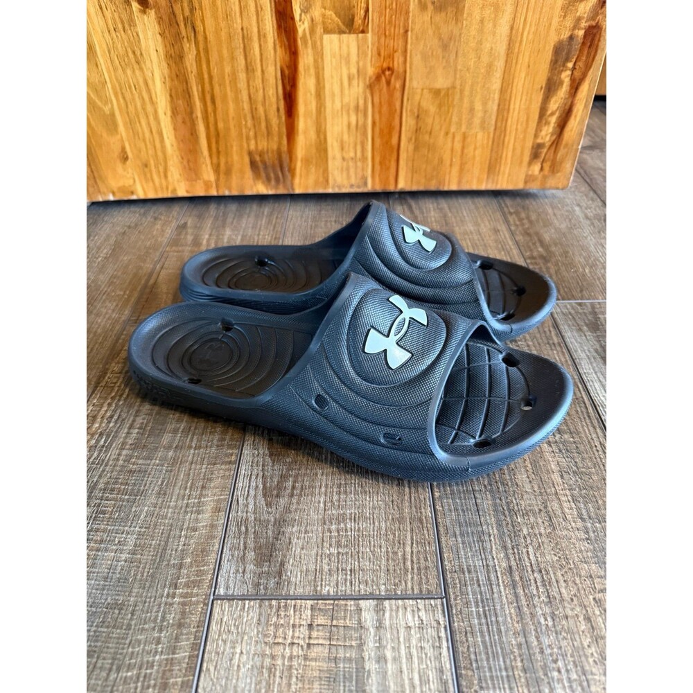 Under Armour Locker lV Slides Sz. 13 Black